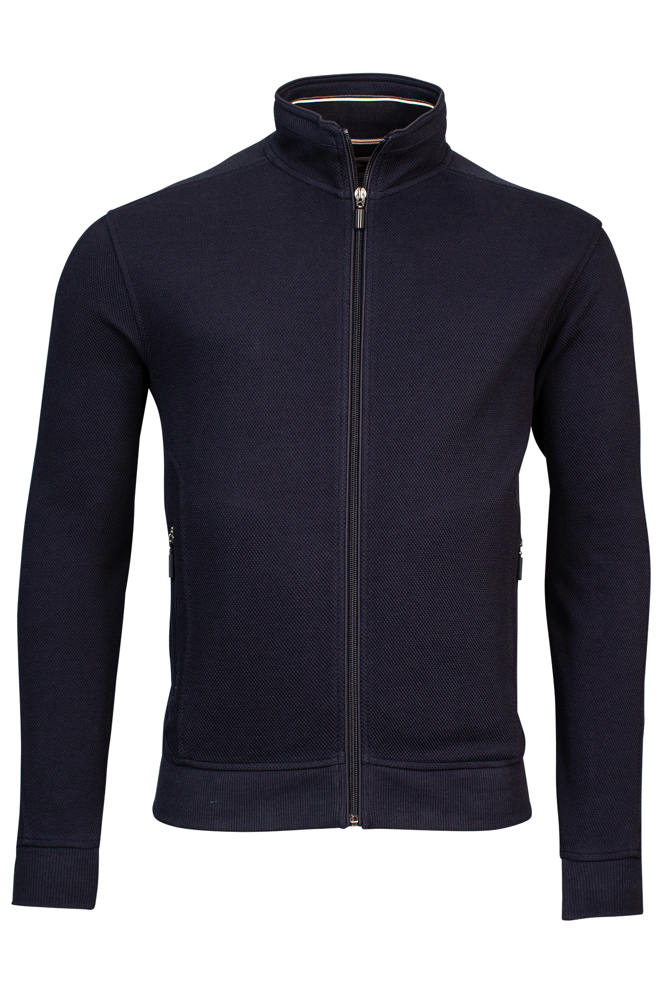 Baileys Navy Full Zip Knit Cardigan