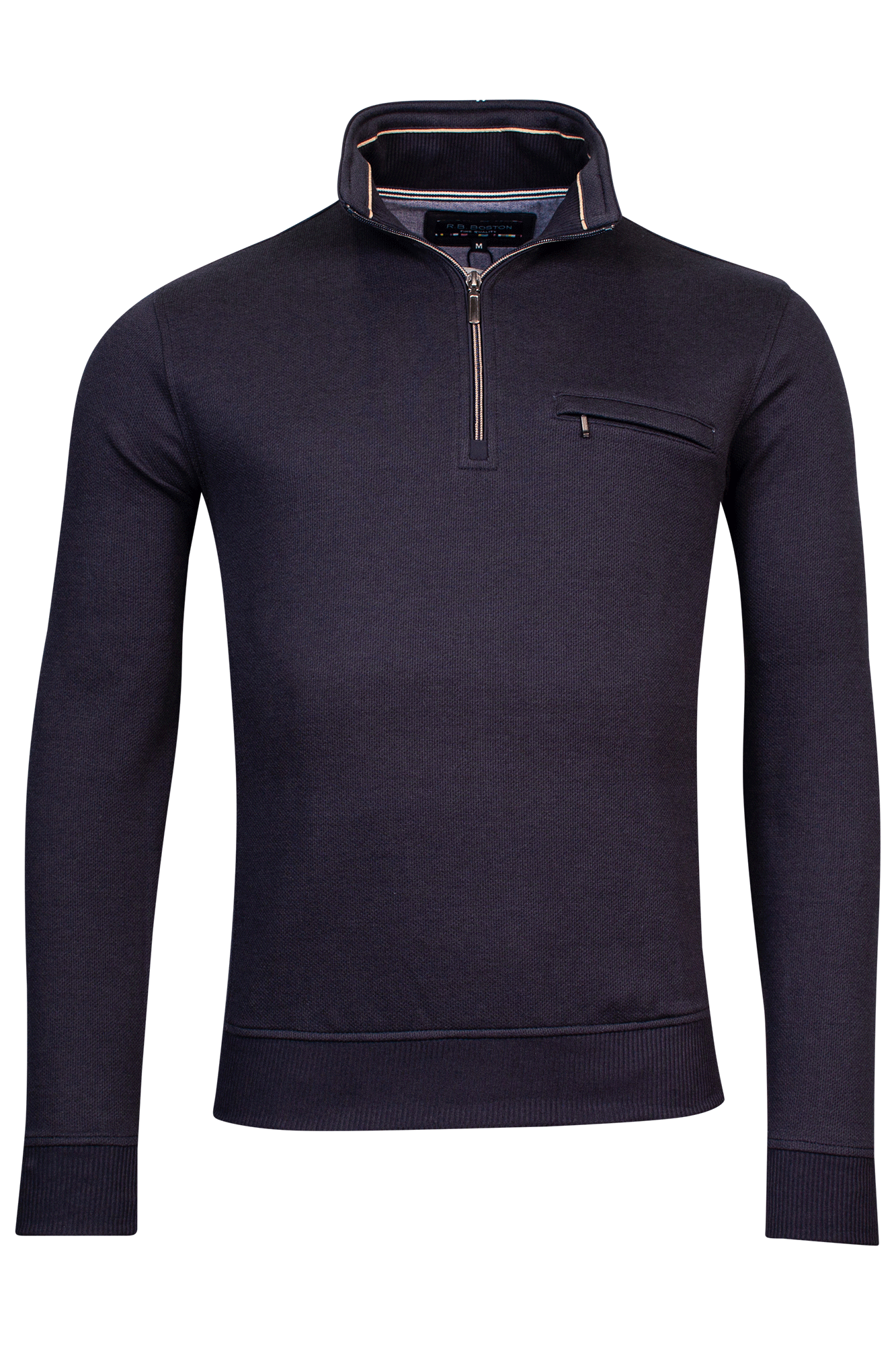 Baileys Navy Half Zip Jumper