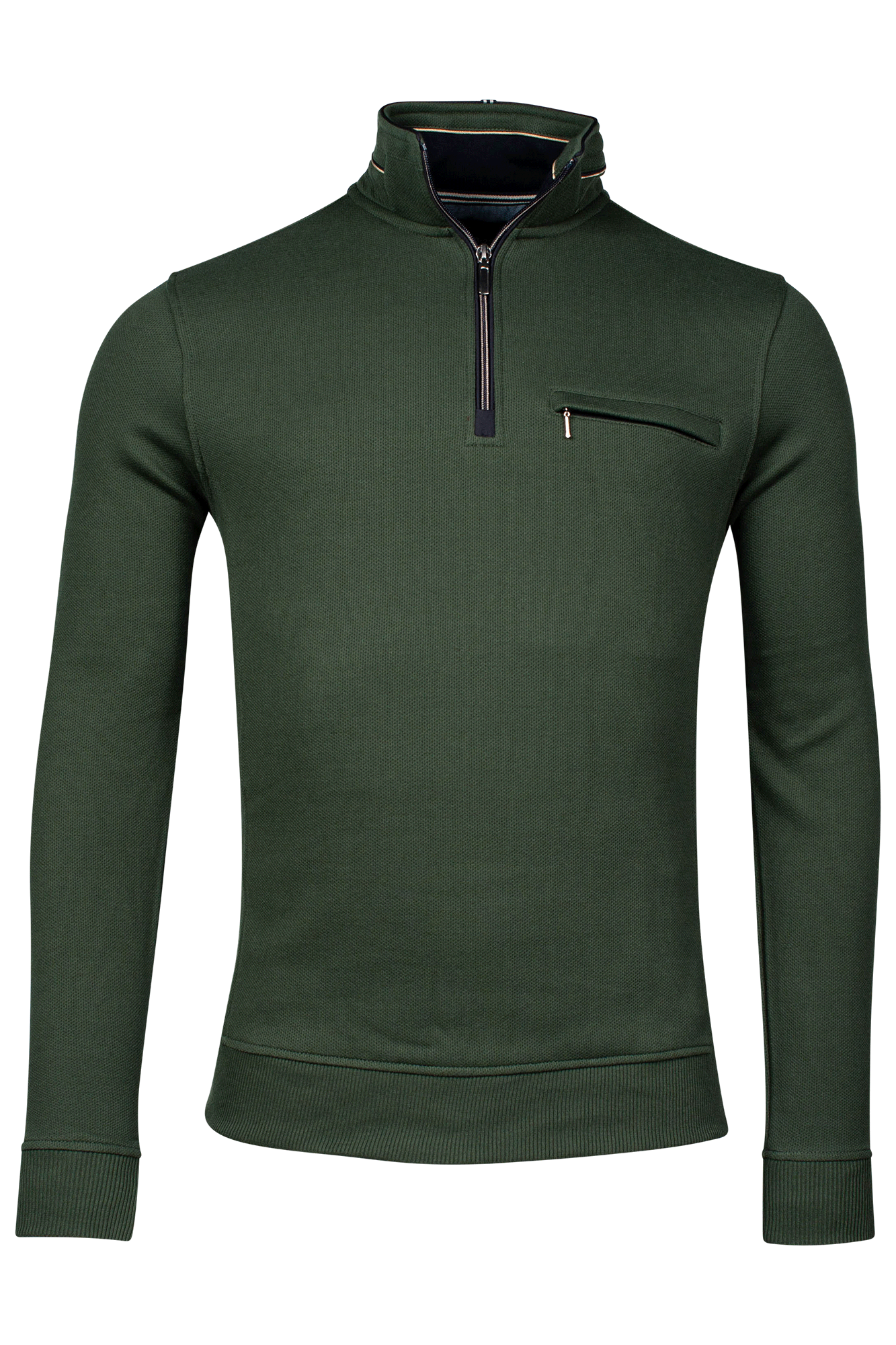 Baileys Dark Green Half Zip Jumper