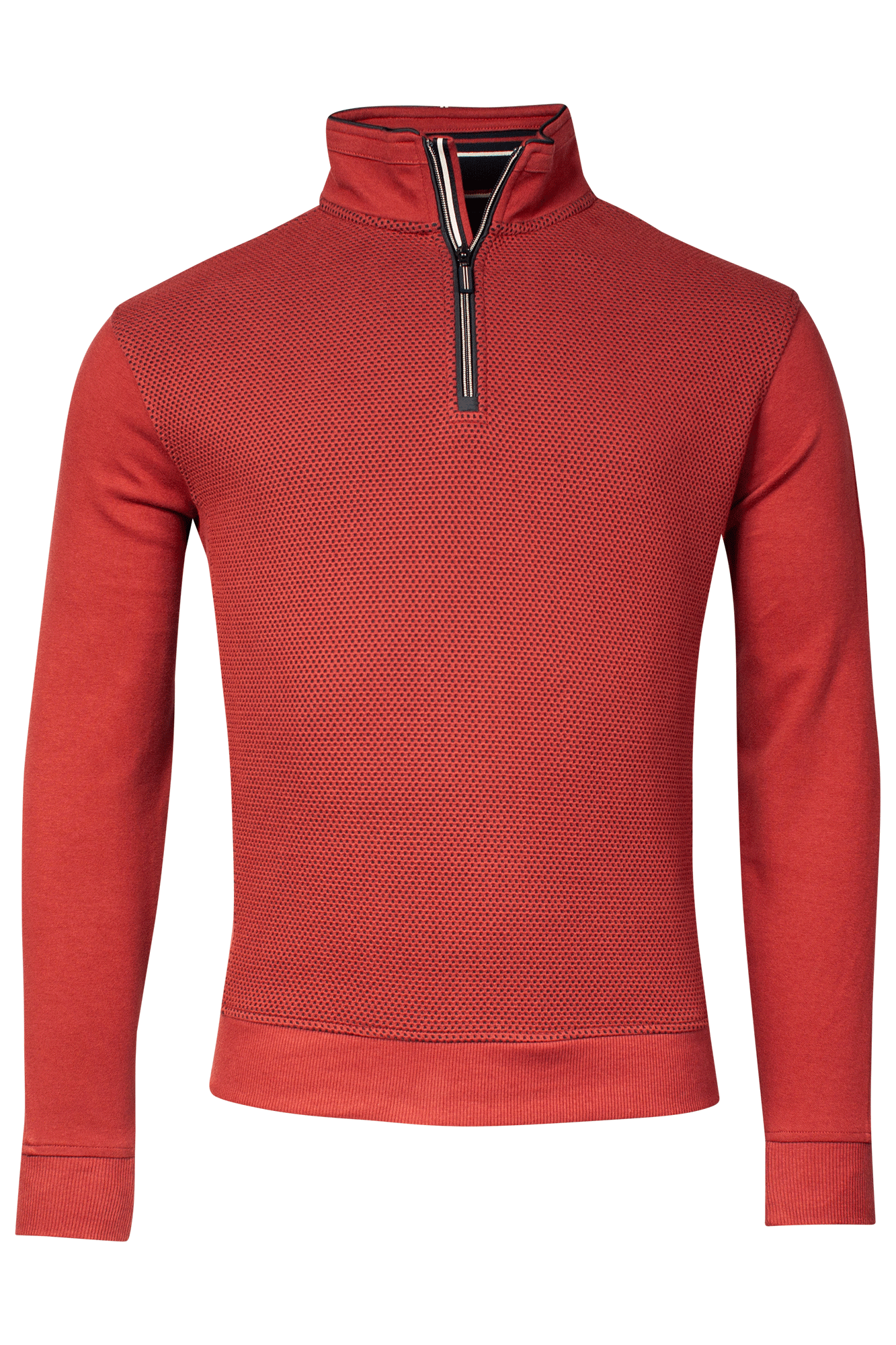 Baileys Stone Red Half Zip Jumper