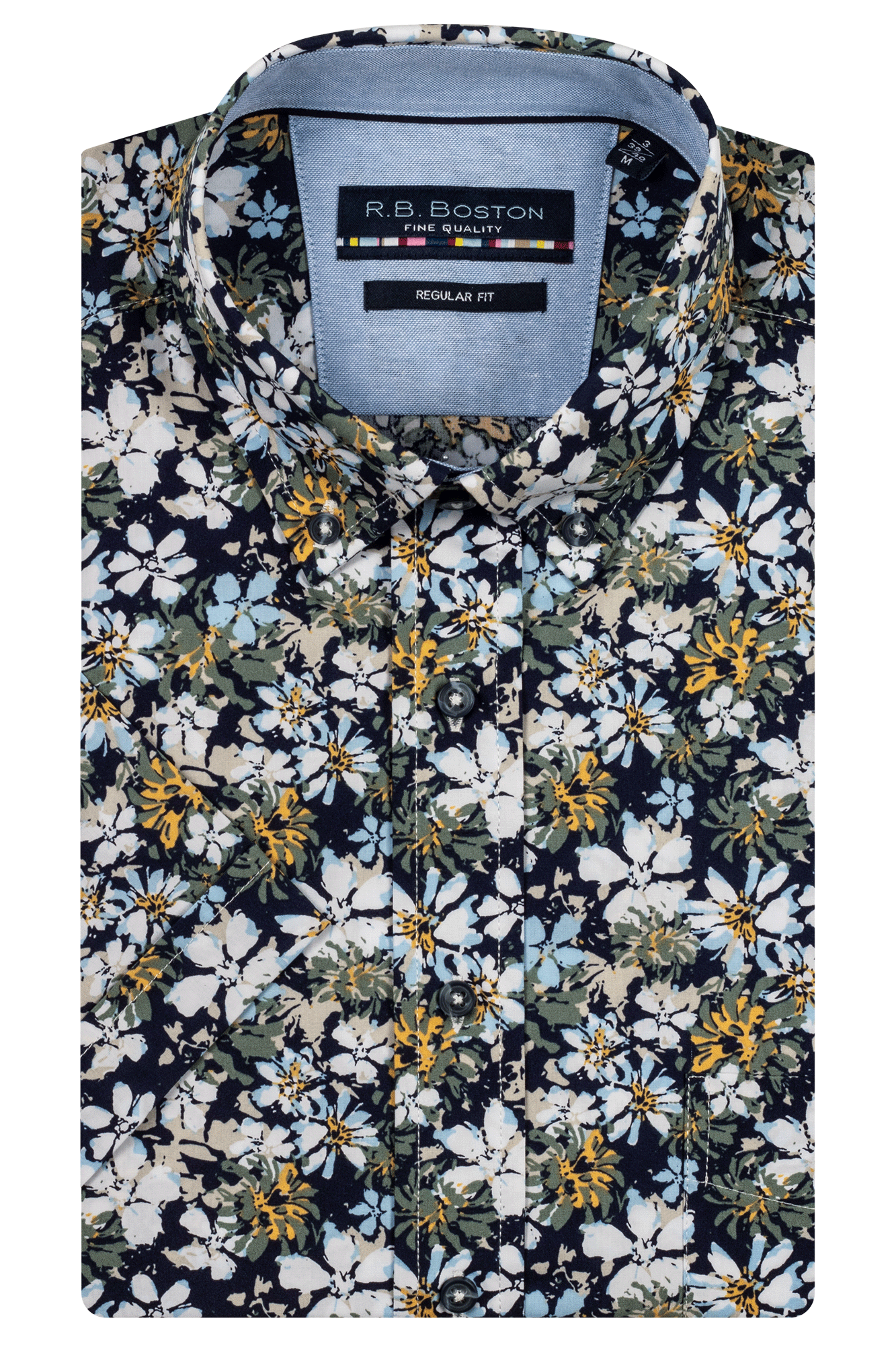 R.B. Boston Floral Luxury Cotton Shirt