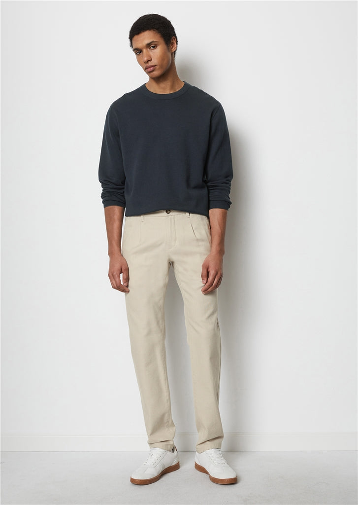 Marc O'Polo Navy Organic Cotton Round-Neck Jumper