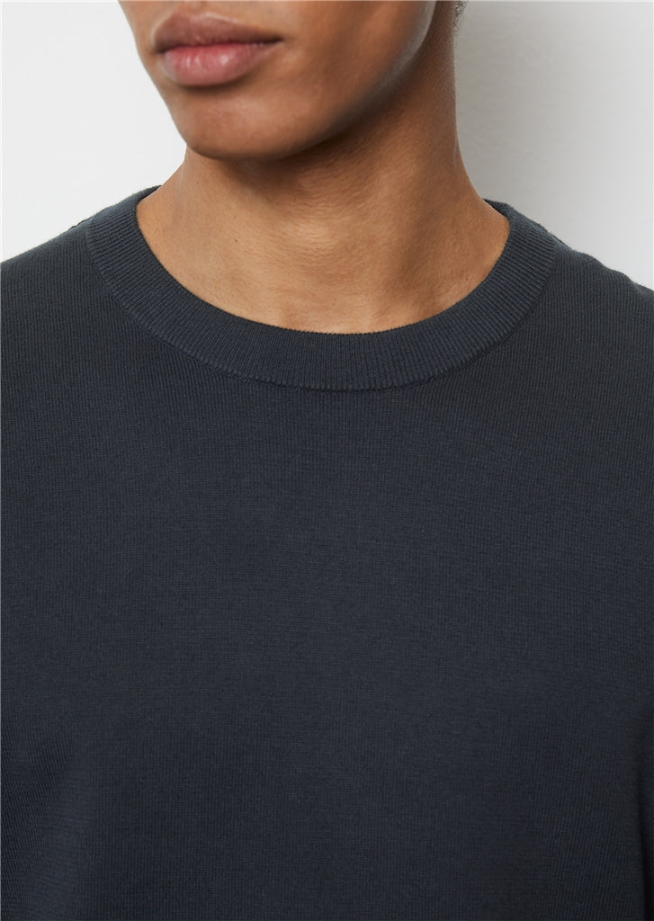 Marc O'Polo Navy Organic Cotton Round-Neck Jumper