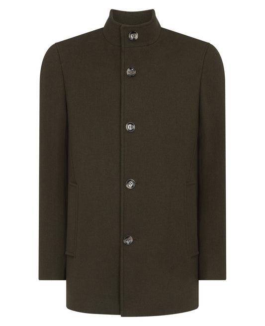Remus Uomo Khaki Tailored Coat