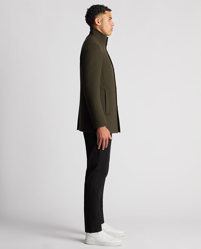 Remus Uomo Khaki Tailored Coat