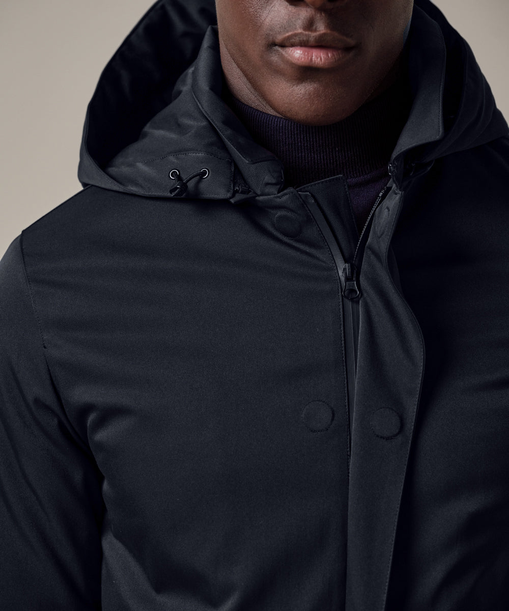 Profuomo Navy Parka Jacket