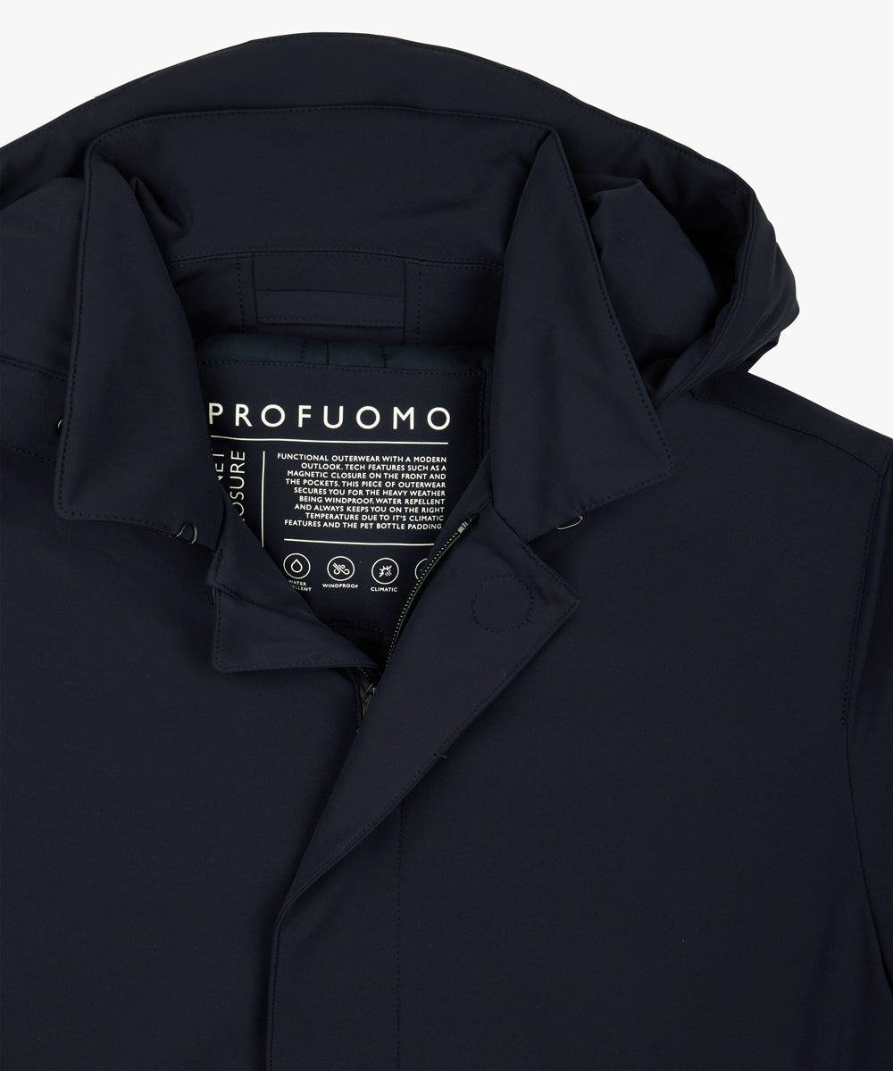 Profuomo Navy Parka Jacket