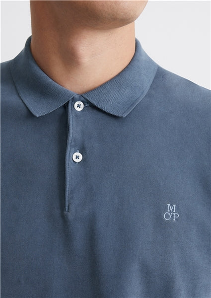 Marc O'Polo Blue Classic Long Sleeve Poloshirt