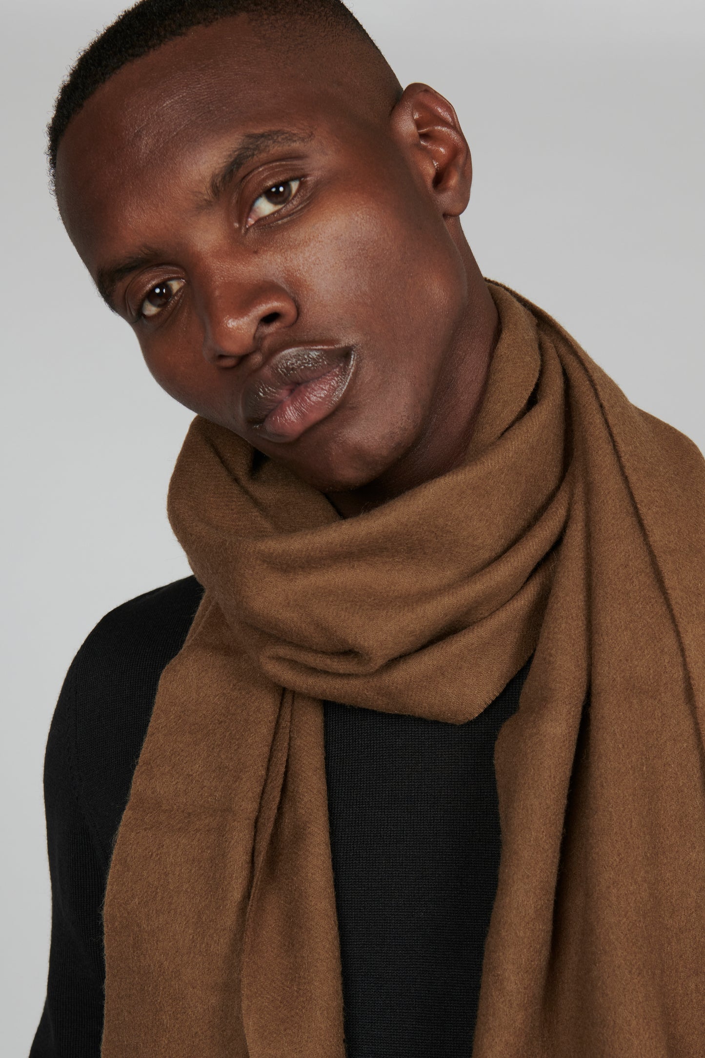 Matinique Nutmeg Merino Wool Scarf