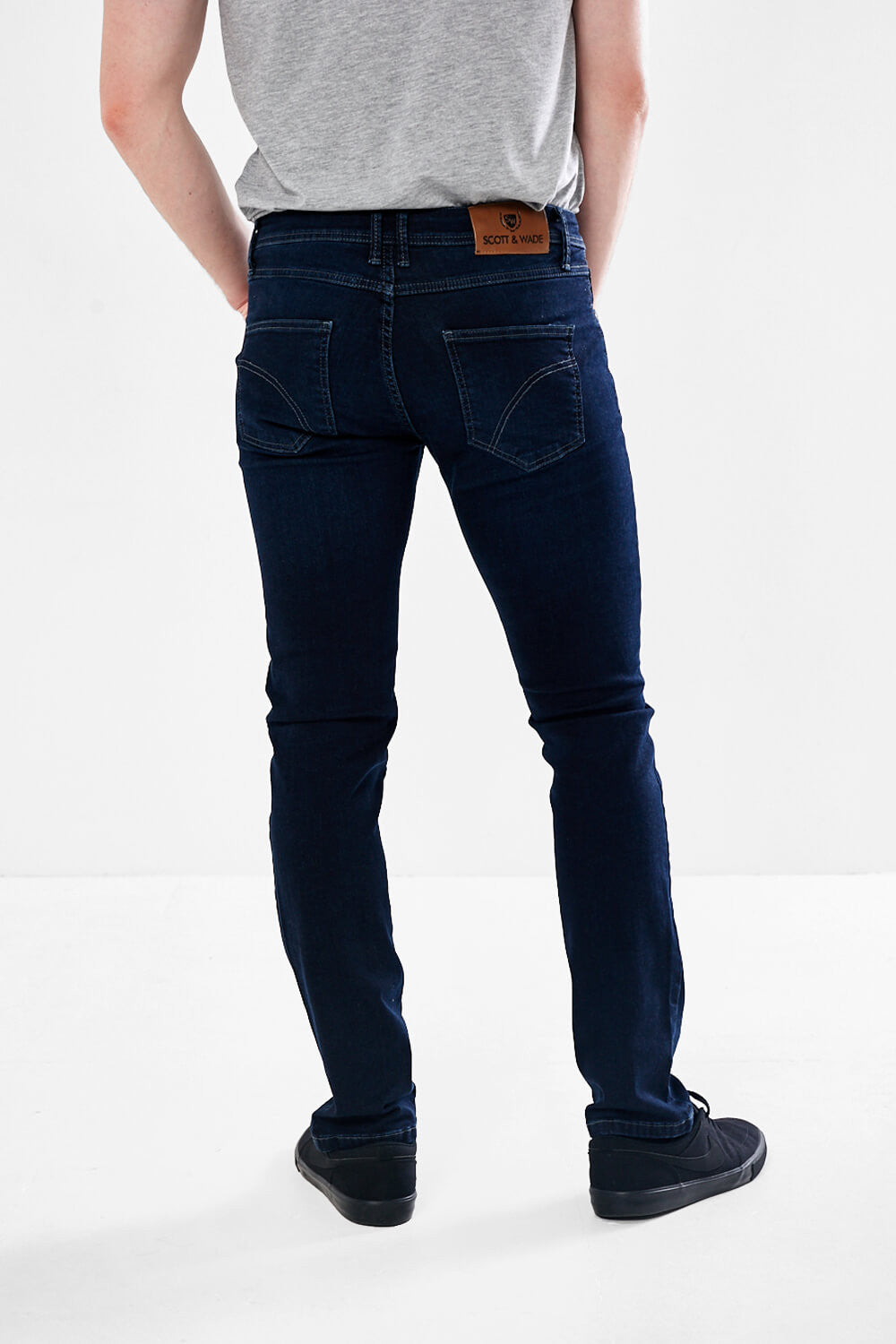 "Miami" Scott & Wade Dark Wash, Straight Leg, Regular Fit Jeans at StylishGuy Menswear