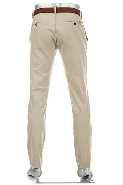 Alberto STEVE Beige Tapered Twill Chinos