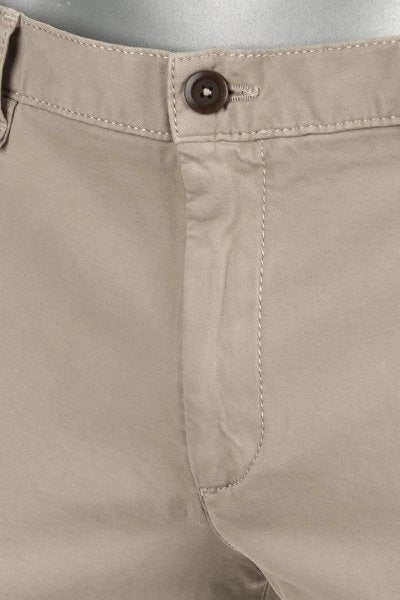 Alberto STEVE Beige Tapered Twill Chinos