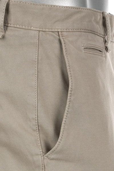 Alberto STEVE Beige Tapered Twill Chinos