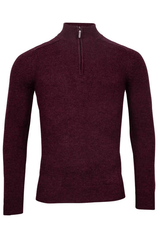 Lambswool Bordeaux 1/4 Zip
