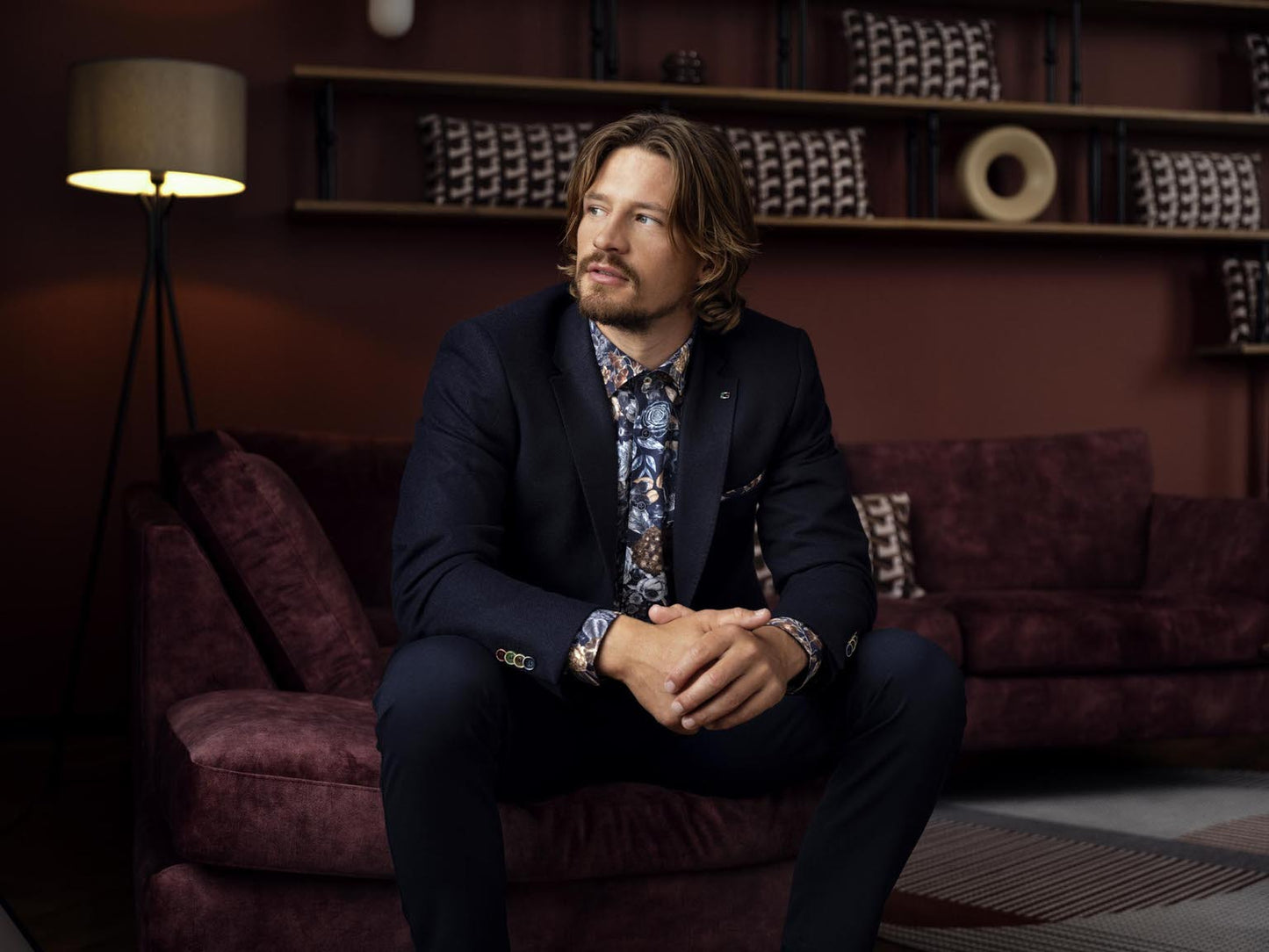 Giordano Dark Navy Wool Robert Blazer