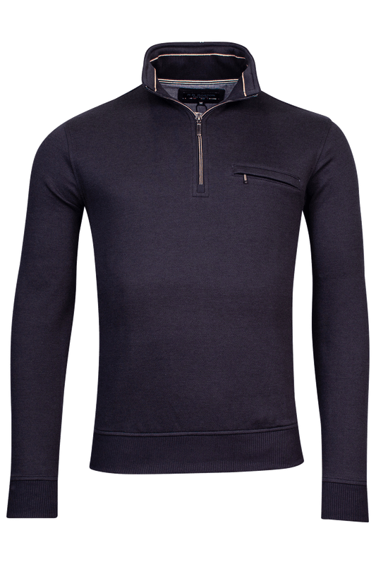 Baileys Navy Half Zip Jumper