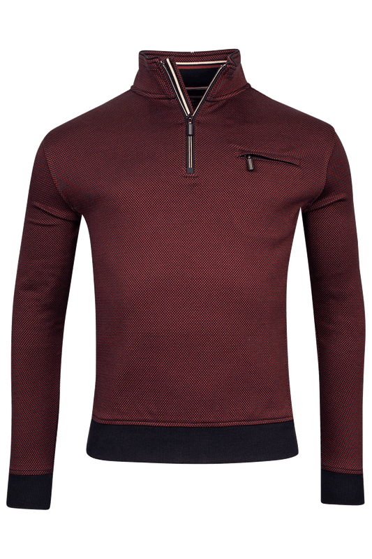Baileys Wine Half Zip Jumper