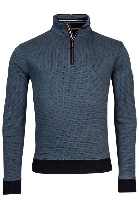 Baileys Blue Half Zip Jumper
