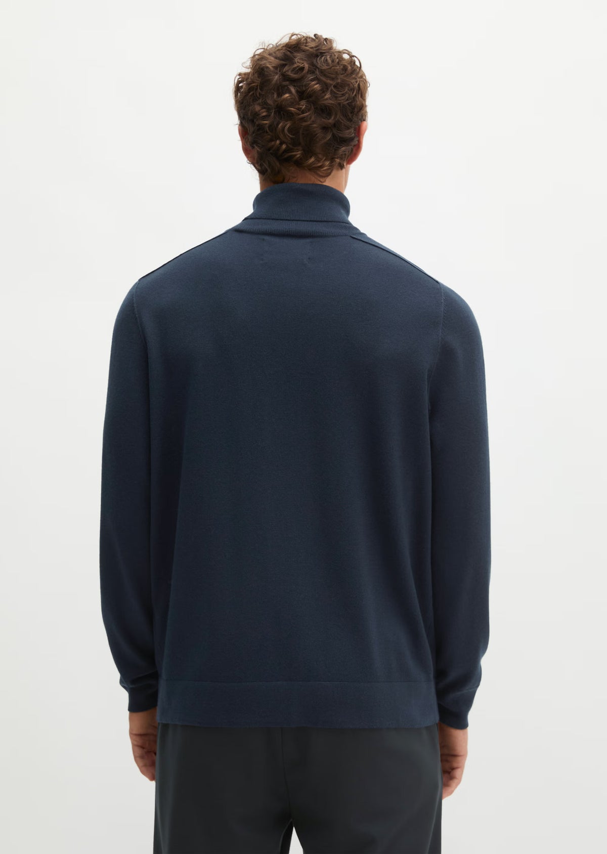Marc O'Polo Navy Merino Roll-Neck Knit