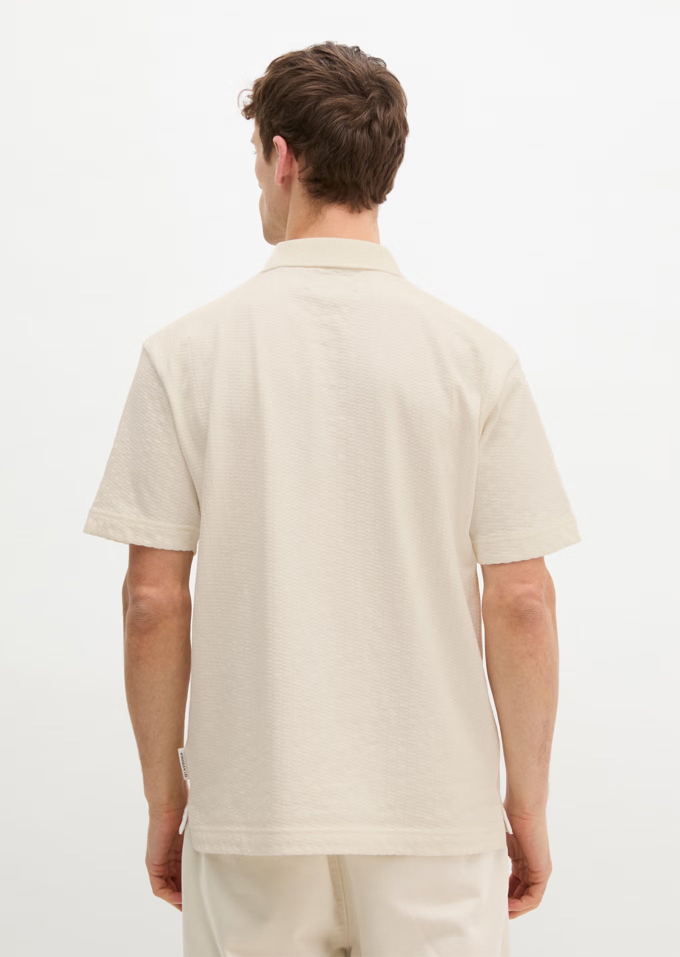 MARC O'POLO Structured REGULAR Open neck polo shirt