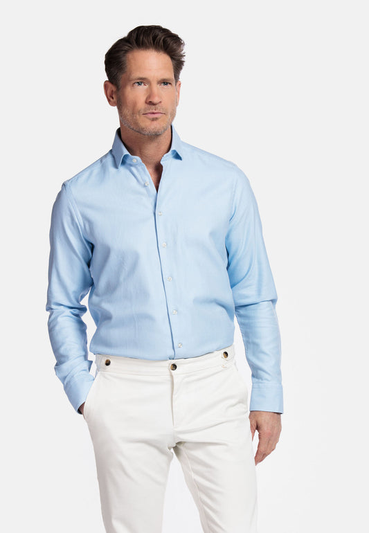 Giordano Light Blue Luxury Cotton Shirt