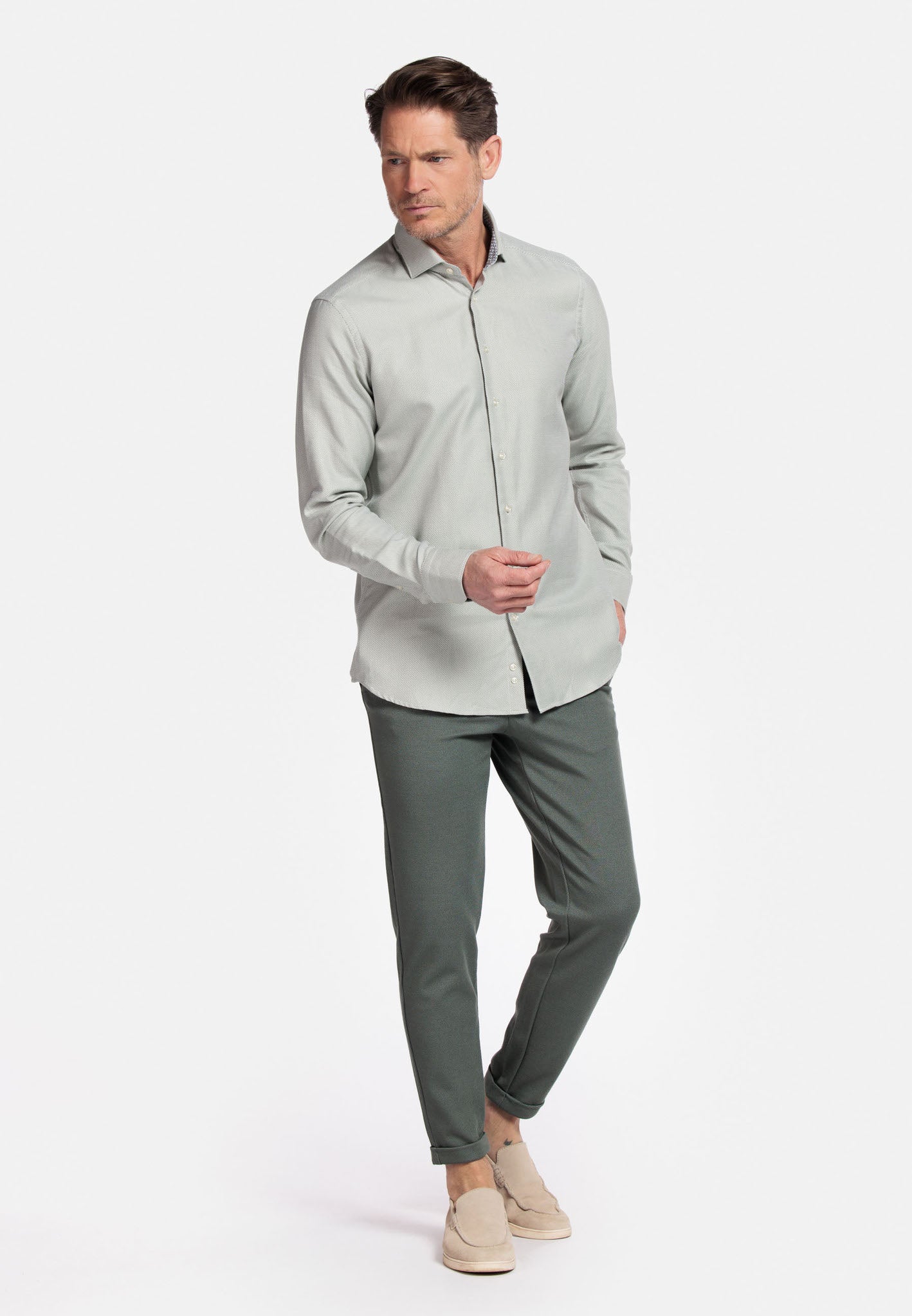 Giordano Pastel Green Luxury Cotton Shirt