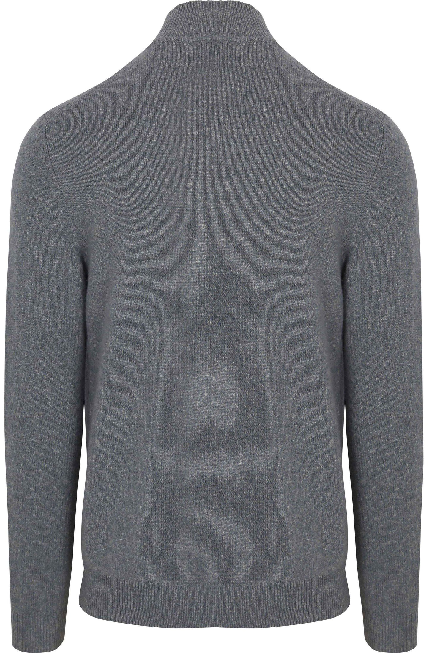 Half Zip Pullover Wool Blend Blue