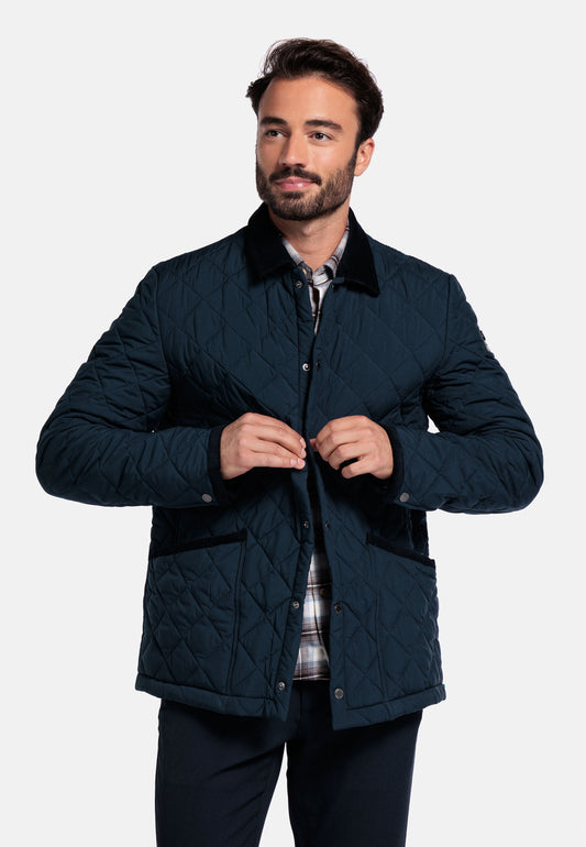 Giordano Navy Quilted Jacket
