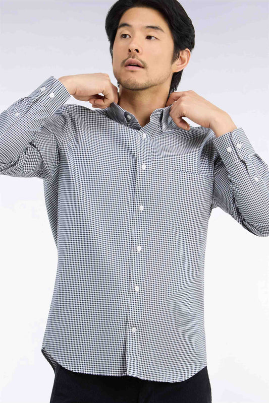 Eden Park Gin Tonic Vichy Shirt - Navy