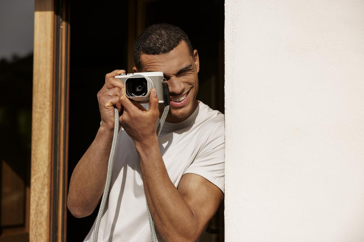 Thomas Maine White Round Neck T-Shirt