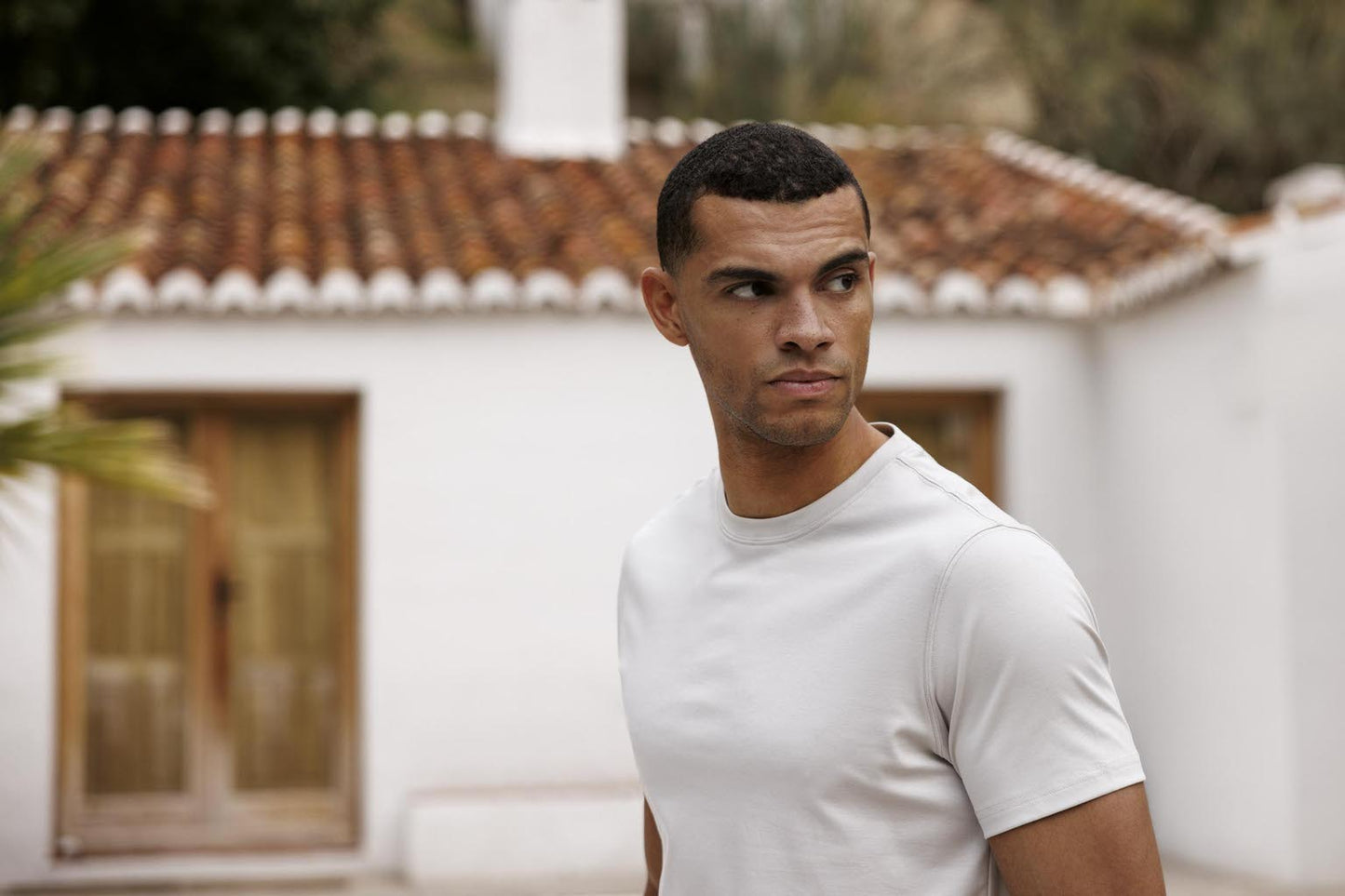 Thomas Maine White Round Neck T-Shirt