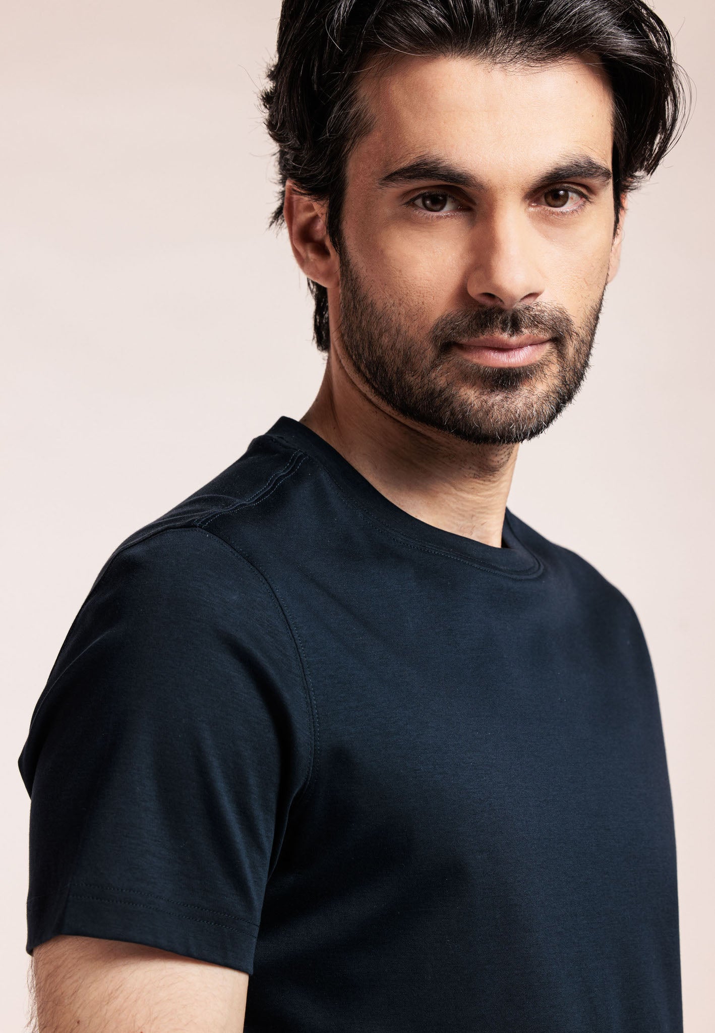 Thomas Maine Navy Round Neck T-Shirt