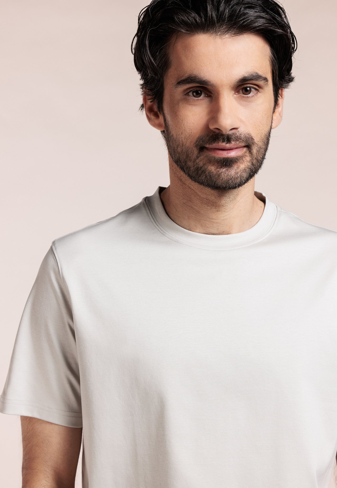 Thomas Maine Sand Round Neck T-Shirt