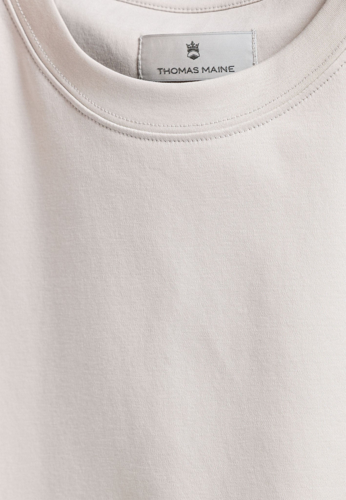 Thomas Maine Sand Round Neck T-Shirt