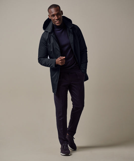 Profuomo Navy Parka Jacket